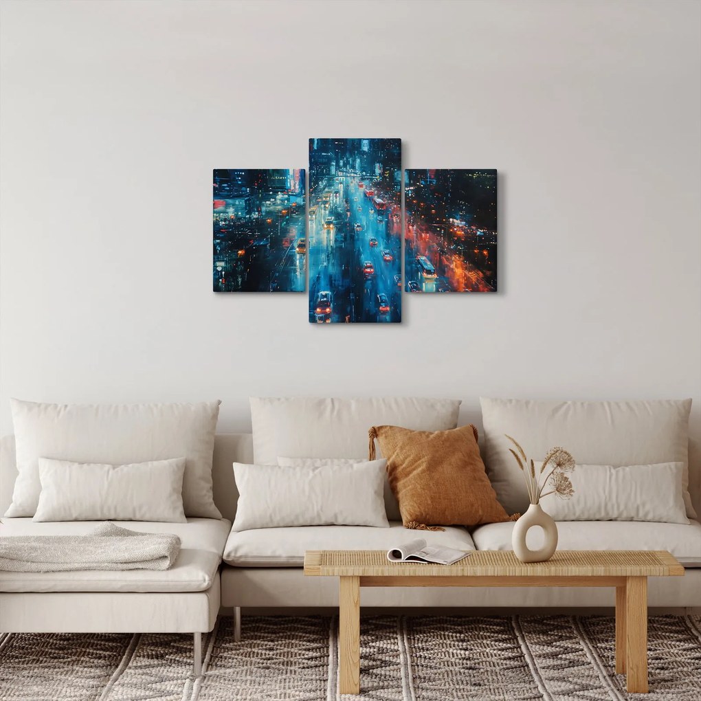 Obraz - Veľkomesto, olejomaľba (90x60 cm)