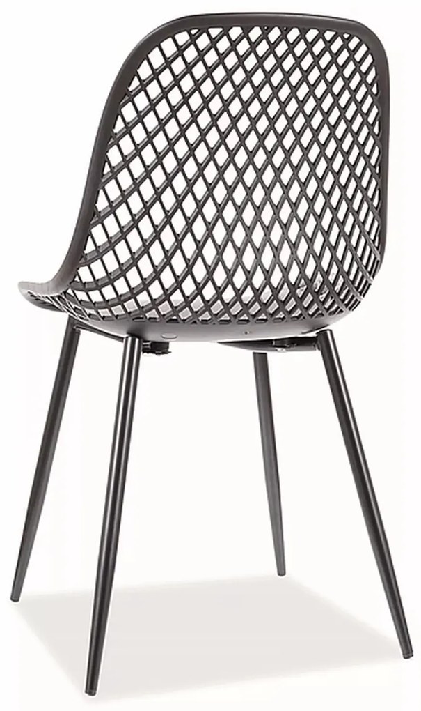 Kovová jídelní židle Corral A černá