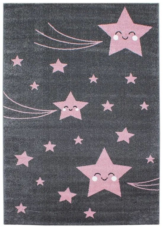 Ayyildiz, Kusový koberec Kids 610 pink, 120x170, ružová, detská izba