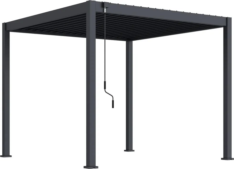 Bioklimatická pergola ECO 3x3 m, oceľ - voľne stojaca