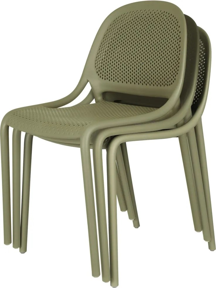 Jedálenská stolička Melinda, machovo zelená