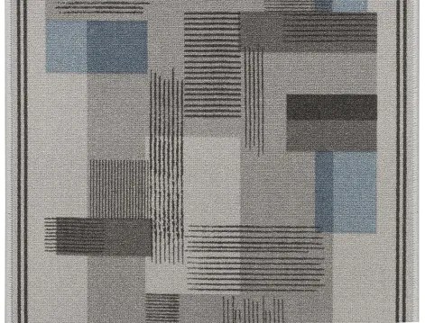 Koberce Breno Behúň LISTRA 97, šíře role 100 cm, sivá, viacfarebná