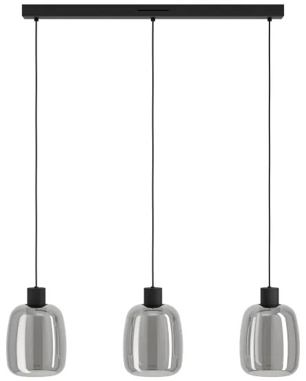 Eglo 901121-LED RGBW Stmievateľný luster na lanku MOLOCHIO-Z 3xLED/3,7W/230V šedá