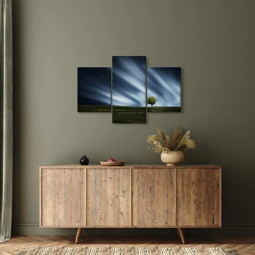 Obraz polárna žiara nad vresoviskom (90x60 cm)