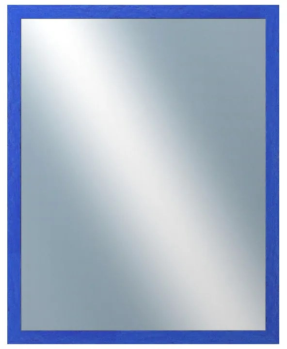DANTIK - Zrkadlo v rámu, rozmer s rámom 80x100 cm z lišty RETRO modrá (2532)