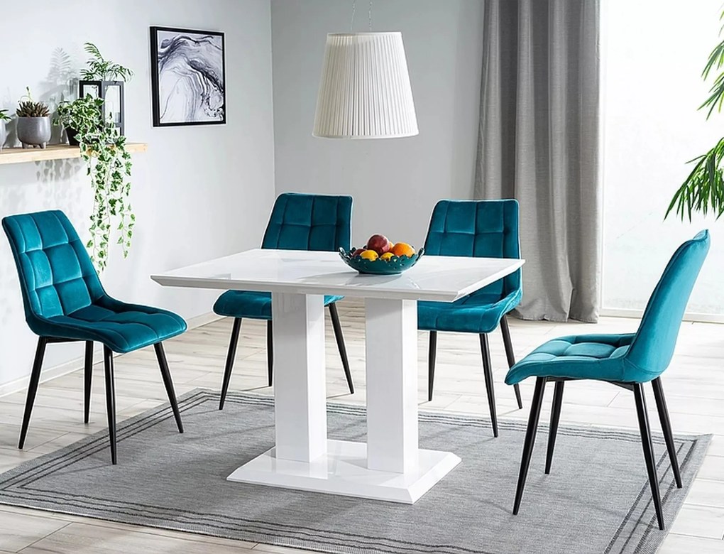 Čalúnená jedálenská stolička Chic Velvet - výber z 8 prevedení