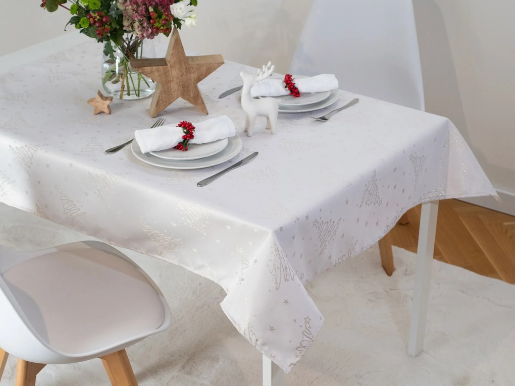 Vianočný obrus 140 × 160 cm – Zlatý stromček