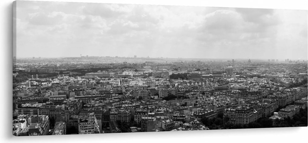 Obraz - Strechy domov v Paríži (120x50 cm)