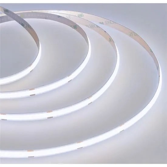 SOLIGHT COB LED pásik, sada s adaptérom, vypínač, 5m, 8W/m, 800lm/m, denná modrá