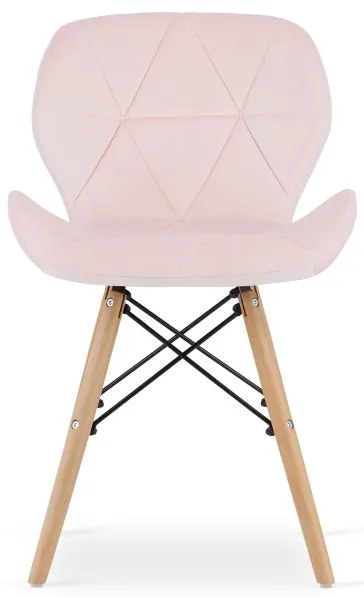 Set štyroch jedálenských stoličiek LAGO ružové (4ks)