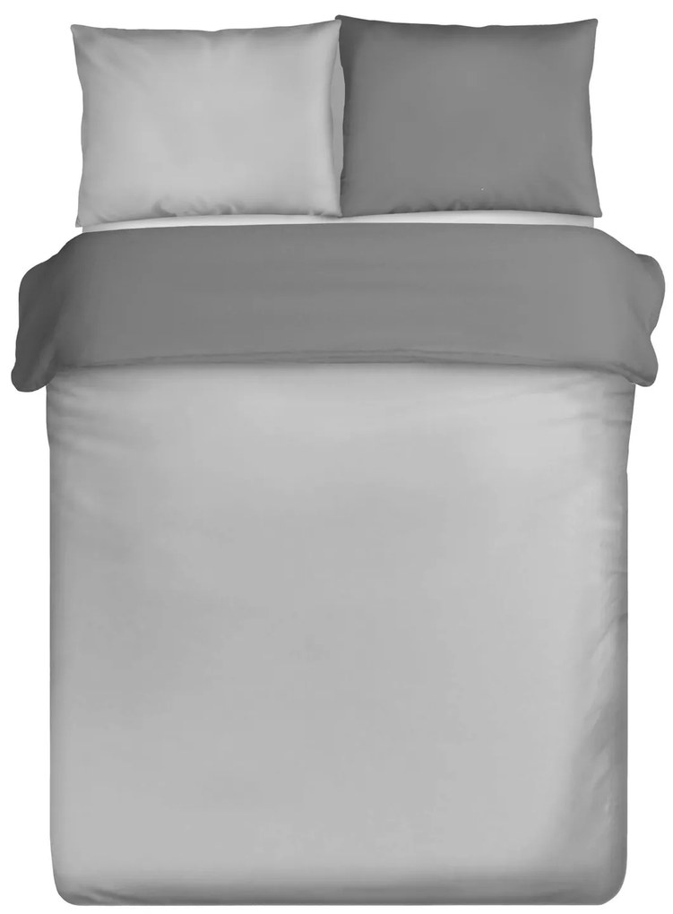 SATÉNOVÉ OBLIEČKY DINA 200X220 CM, 2KS 70X80 CM SVETLOSIVÉ