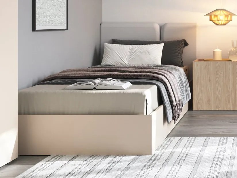 Posteľ Lucky 90x200 cm, béžová