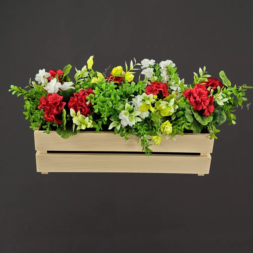 AMADEA Drevený obal s hrantíkom prírodný, 51,1x19,6x15cm, český výrobok