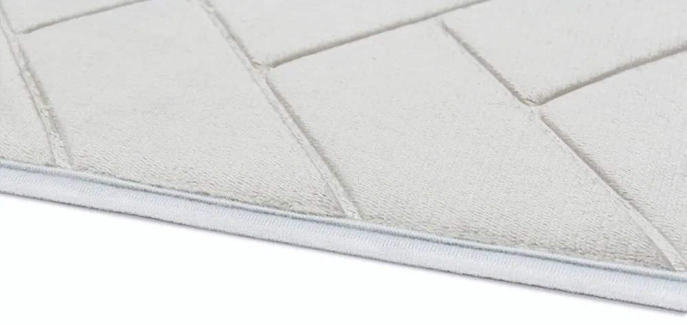 BO-MA, Protišmyková kúpeľňová predložka 3D 7288 sand, 50x40, šedá, kúpeľňa