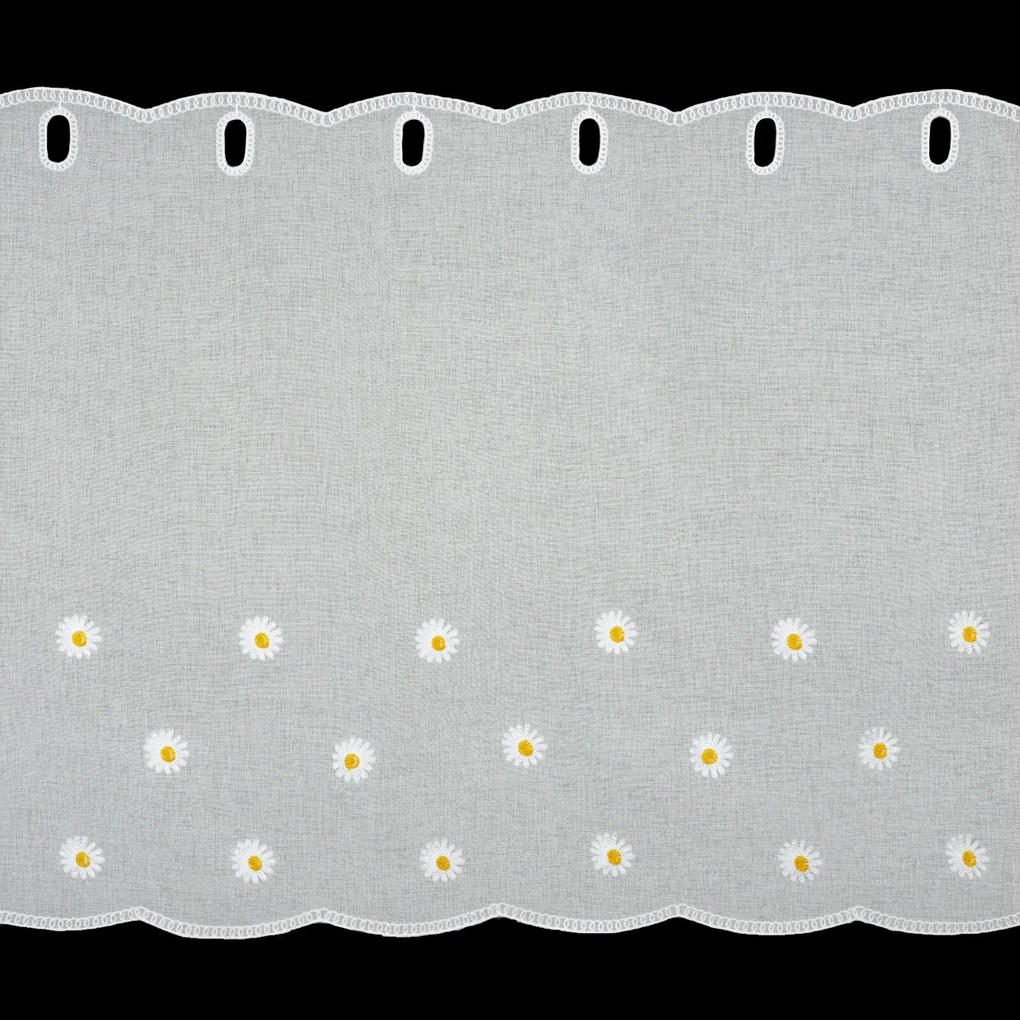 KRÁTKA ZÁCLONA NA PÚTKACH BELLIS 150X70 CM KVETY