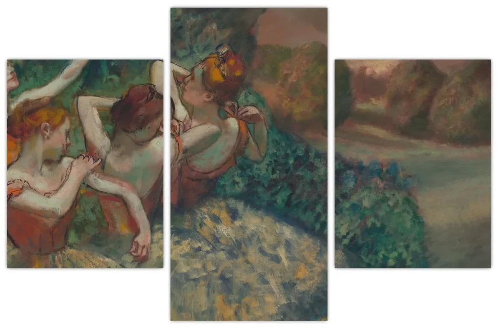 Obraz - Edgar Degas, Four Dancers, reprodukcia (90x60 cm)