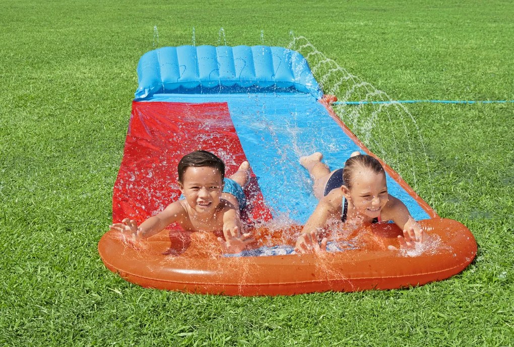 BESTWAY Dvojitá vodná šmykľavka 488cm