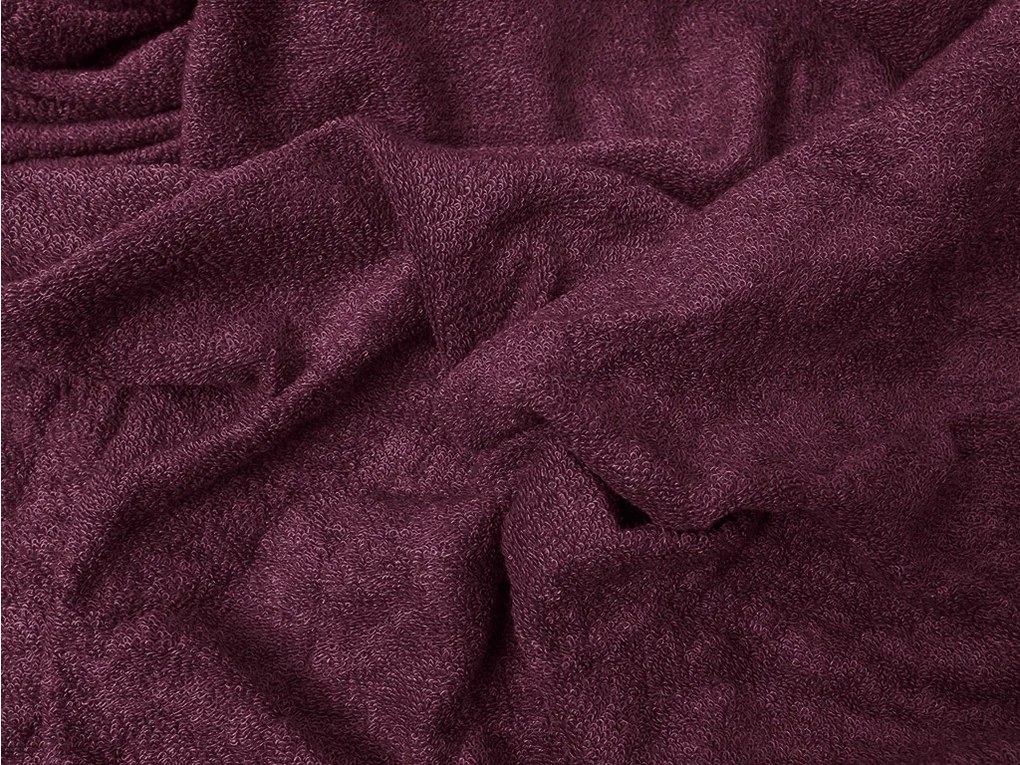 Froté plachta EXCLUSIVE vínová 160x200 cm