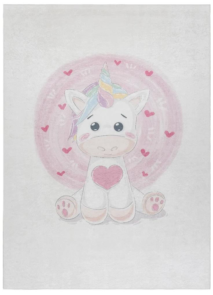 Dywany Łuszczów Detský kusový koberec Bambino 1128 Unicorn - 160x220 cm
