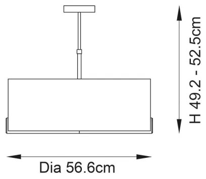 Endon 95839 - Luster na tyči HAYFIELD 3xE27/40W/230V mosadz/zelená