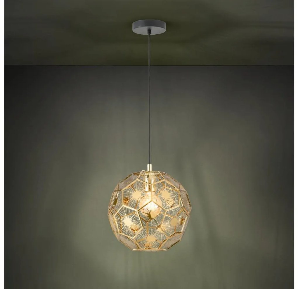 Eglo 39754 - Luster na lanku SKOURA 1xE27/60W/230V priemer 30 cm