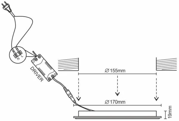 LED Stmievateľné podhľadové svietidlo LED/12W/230V 3000-6500K Wi-Fi Tuya