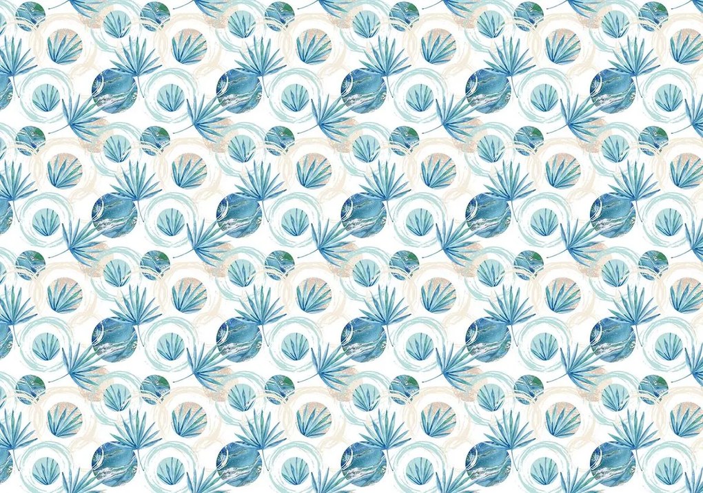 Fototapeta - Modré listy (152,5x104 cm)