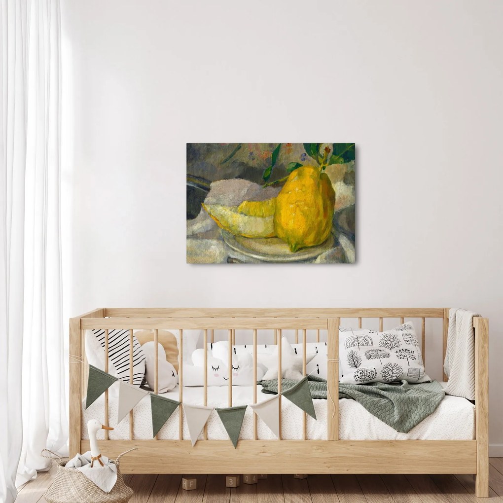 Obraz - French 19th Century, Melon and Lemon, reprodukcia (70x50 cm)