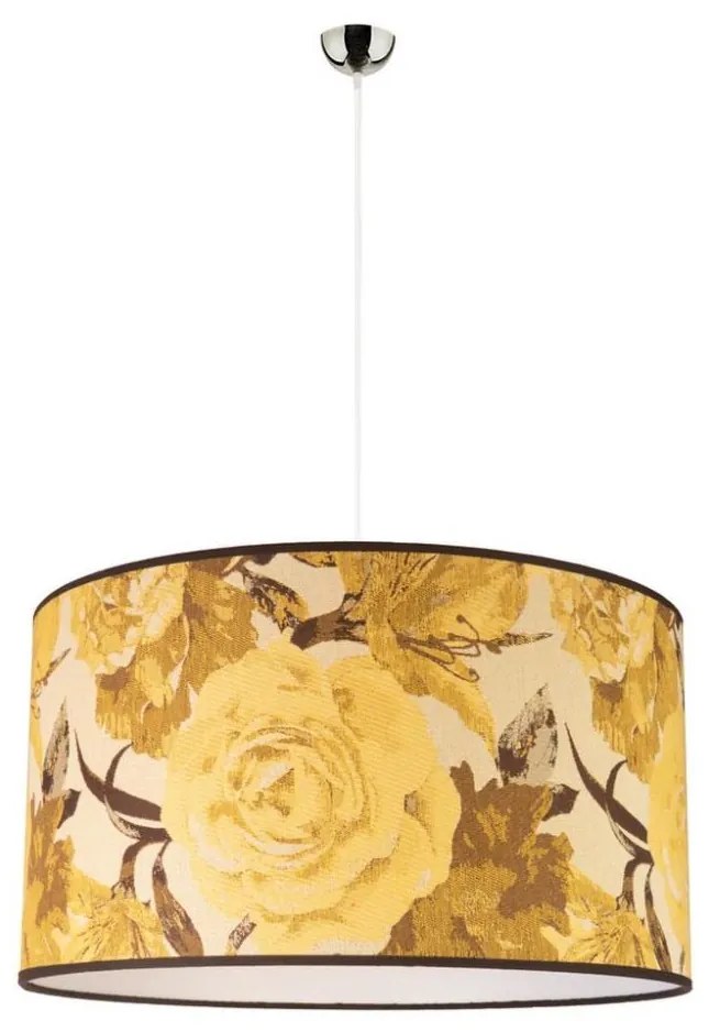 Duolla - Luster na lanku CONSTANCE 1xE27/40W/230V pr. 45 cm žltá