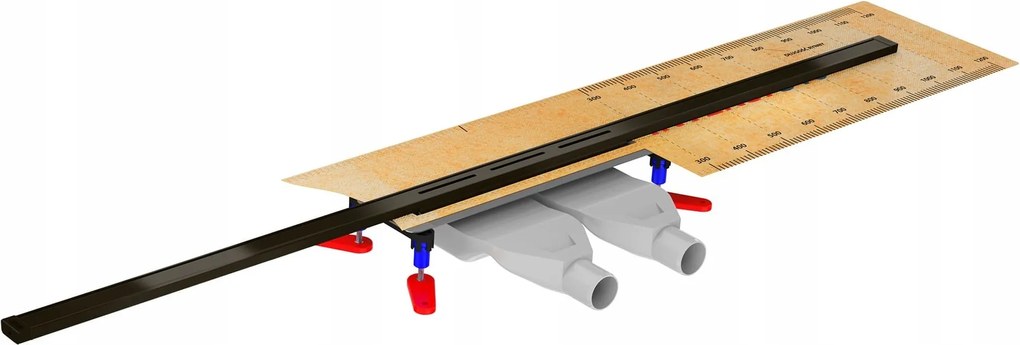 Čierny Odtok Wiper Úzky Intensi Duo Lan Oceľ 316