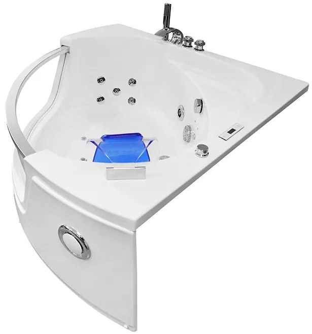 M-SPA - Kúpeľňová vaňa s hydromasážou 135 x 135 x 63 cm