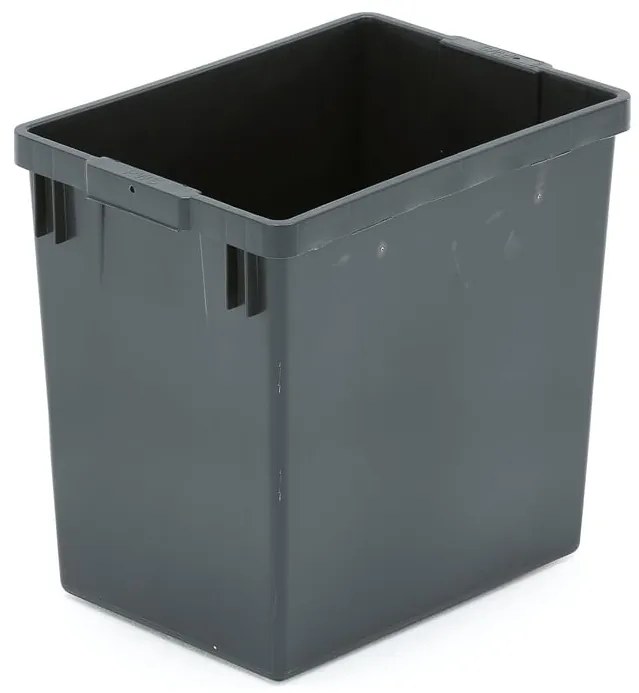 Plastová nádoba na triedenie odpadu, 29 L, šedá