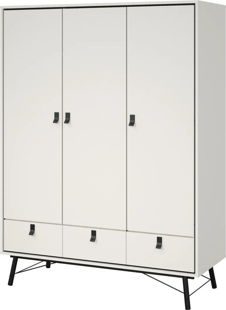 Šatníková skriňa Rainy 150 cm biela