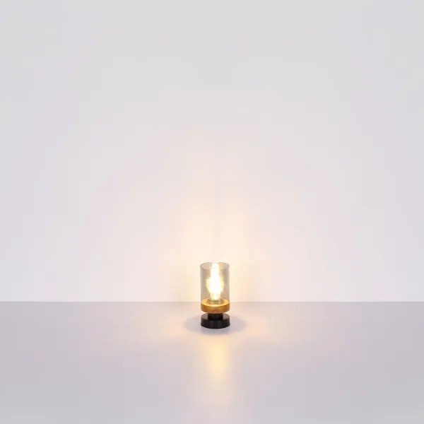 Globo 15557T - Stolná lampa FINCA 1xE27/40W/230V kov/drevo