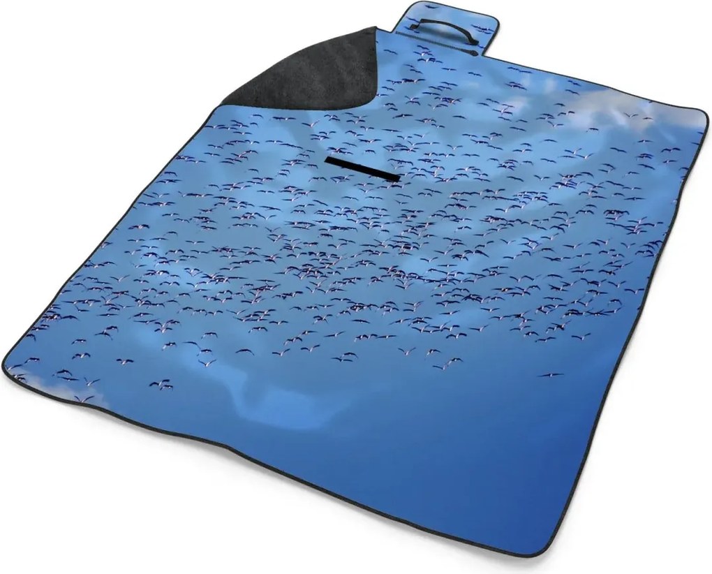 Sablio Plážová deka Kŕdeľ vtákov: 200x140 cm