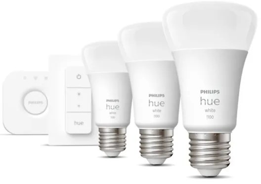 Základná sada Philips Hue WHITE 3xE27/9,5W 2700K + zariadenie k prepojeniu