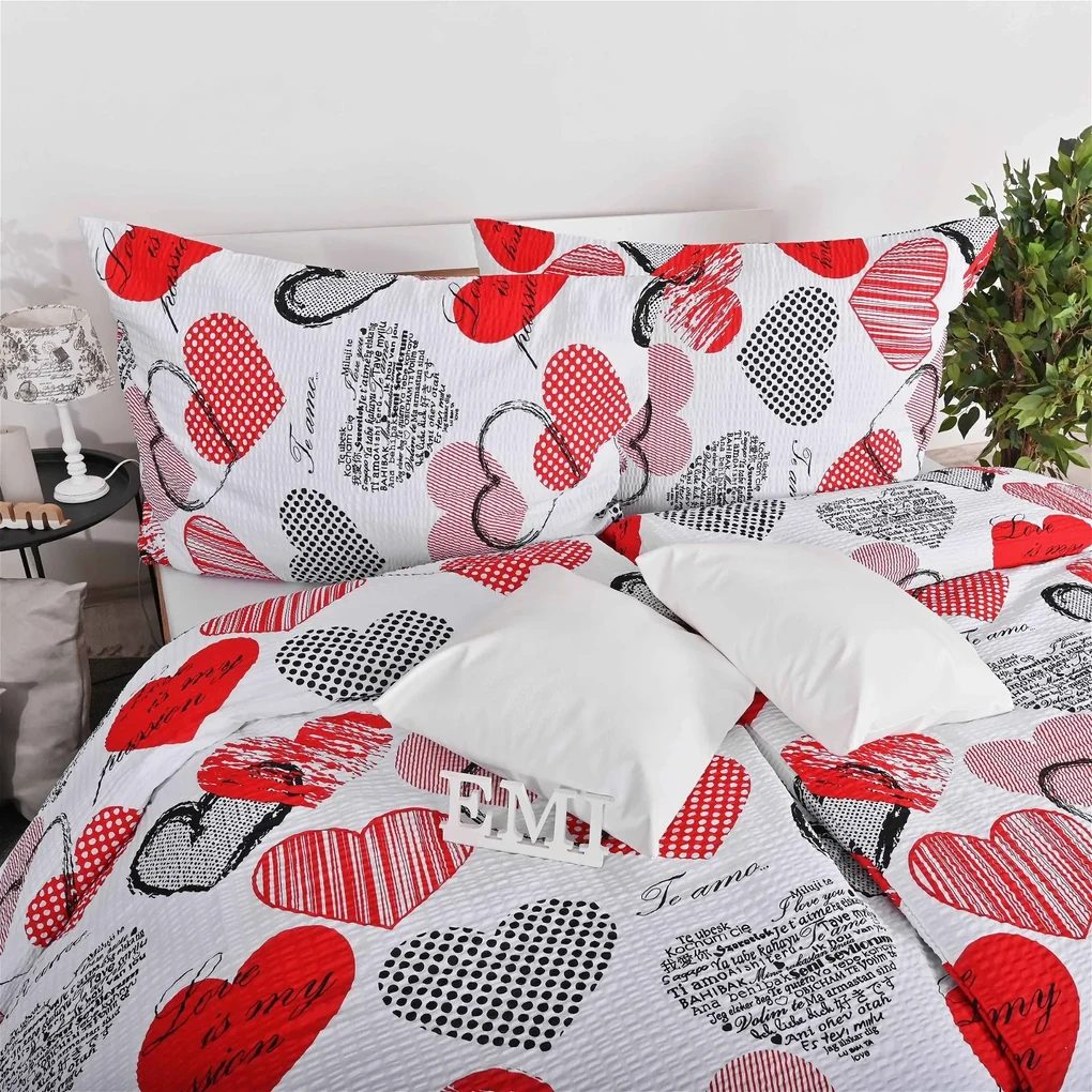 Obliečky krepové Daisy EMI: Štandardný set jednolôžko obsahuje 1x 140x200 + 1x 70x90
