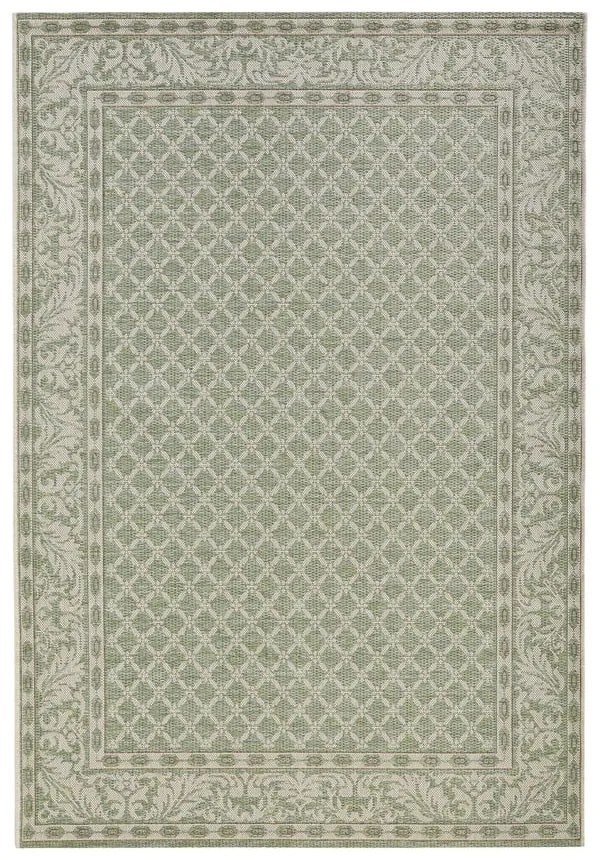 Zeleno-krémový vonkajší koberec Bougari Royal, 115 x 165 cm