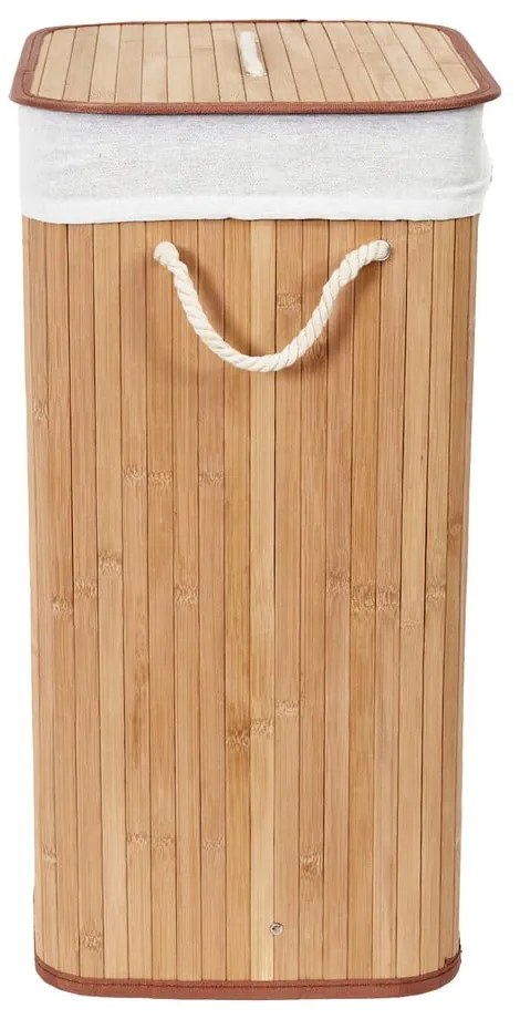 Bambusový kôš na bielizeň v prírodnej farbe 78 l Bamboo – Compactor