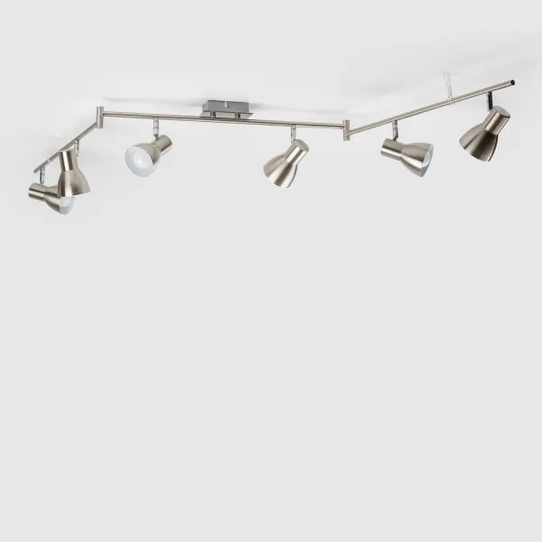 LED bodové svietidlo 6xE14/5W/230V matný chróm