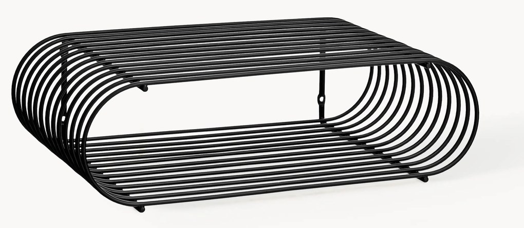 Kovová nástenná polica Curva, Š 40 cm