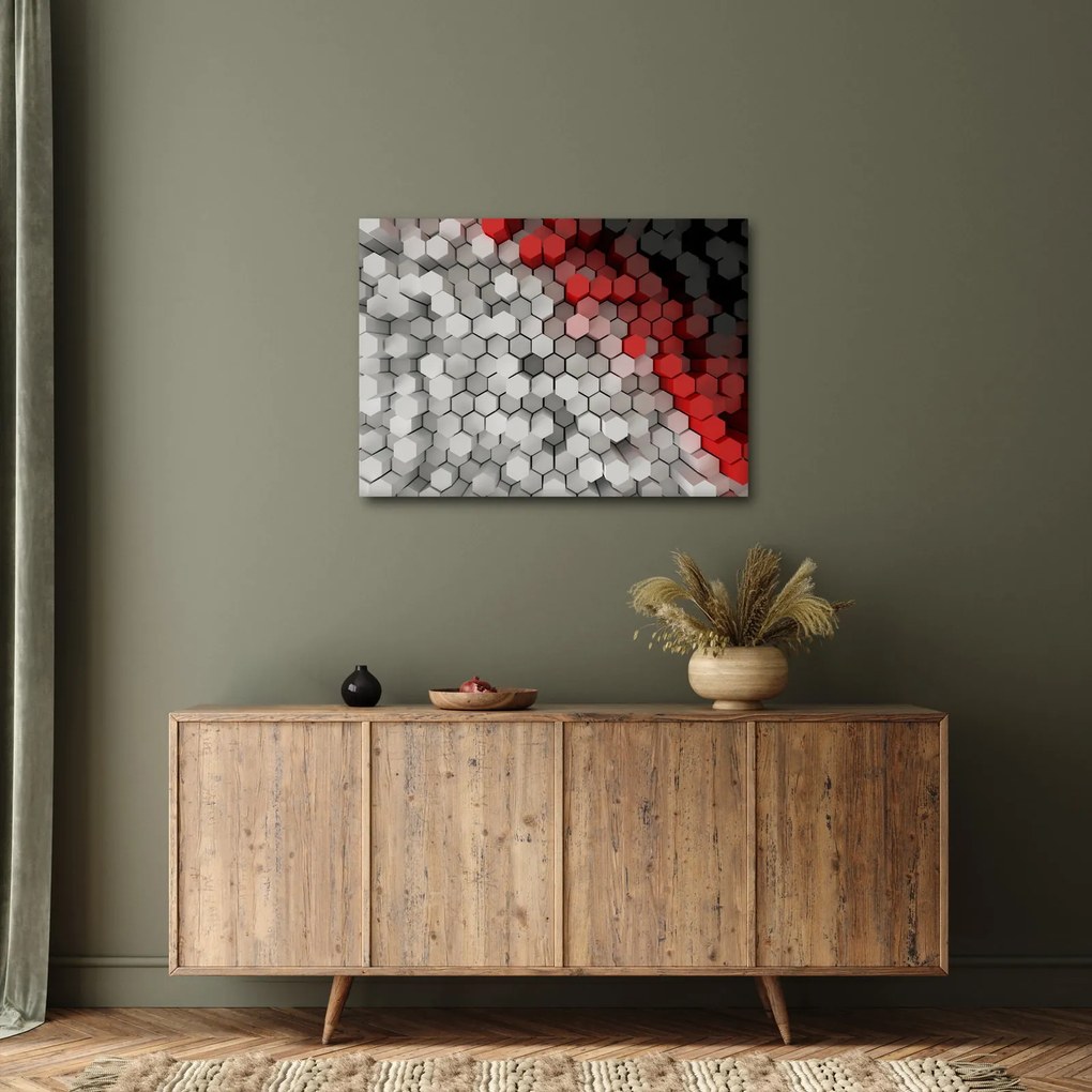 Obraz - 3D hexagóny (70x50 cm)