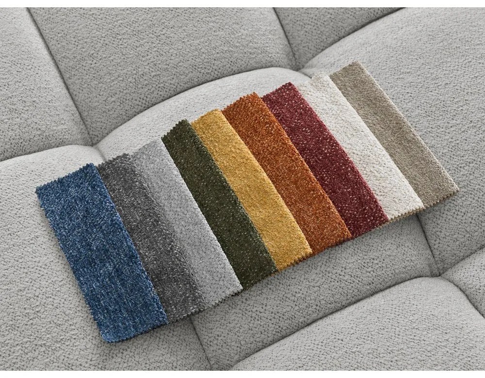 Svetlosivá ženilková rozkladacia/s úložným priestorom rohová pohovka (pravý roh/s leňoškou) Everest – Bobochic Paris