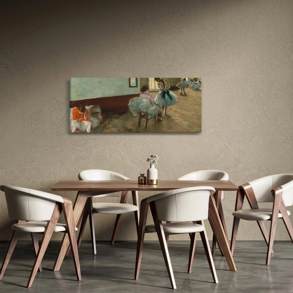 Obraz - Edgar Degas, The Dance Lesson, reprodukcia (120x50 cm)