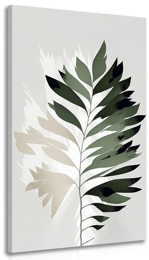 Obraz papraď s nádychom minimalizmu Varianta: 60x120
