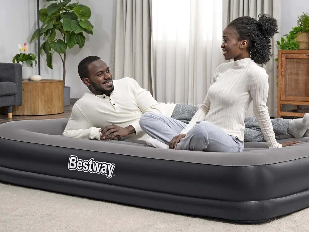 Nafukovací matrac Bestway Tritech so vstavanou USB pumpou 152x203cm 671BU