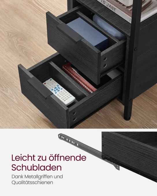 Príručný stolík so zásuvkami LET325B22