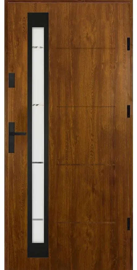 Dvere vchodové Minorka 80P Zlatý Dub