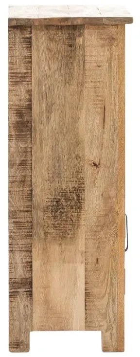 furniture-nabytek.cz - Masivní koupelnová spodní skříňka Pune z mangového dřeva, lakovaná, vícebarevná – 42×30×80 cm