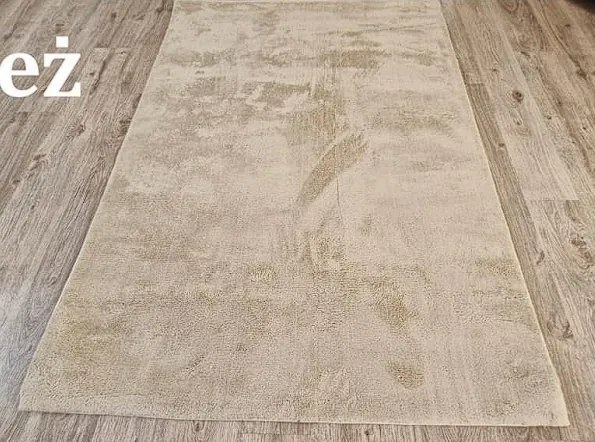 Béžový huňatý koberec Plush Deluxe s vysokým vlasom Rozmer: 120x170 cm